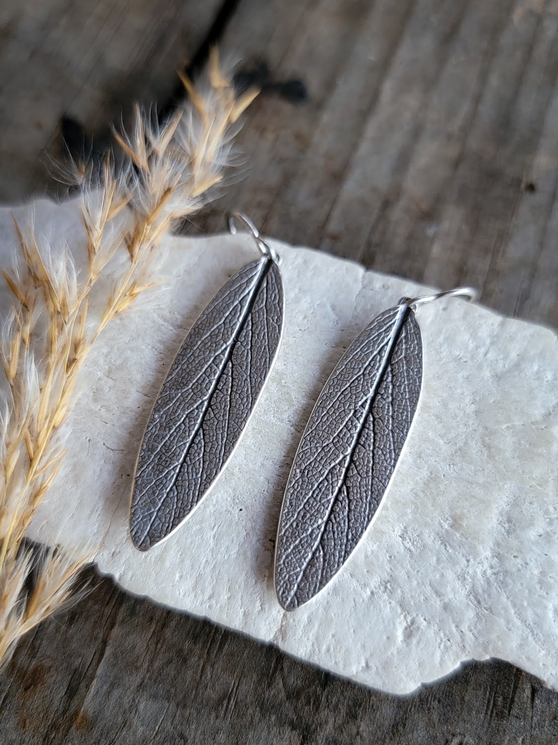 Sage Leaf Earrings