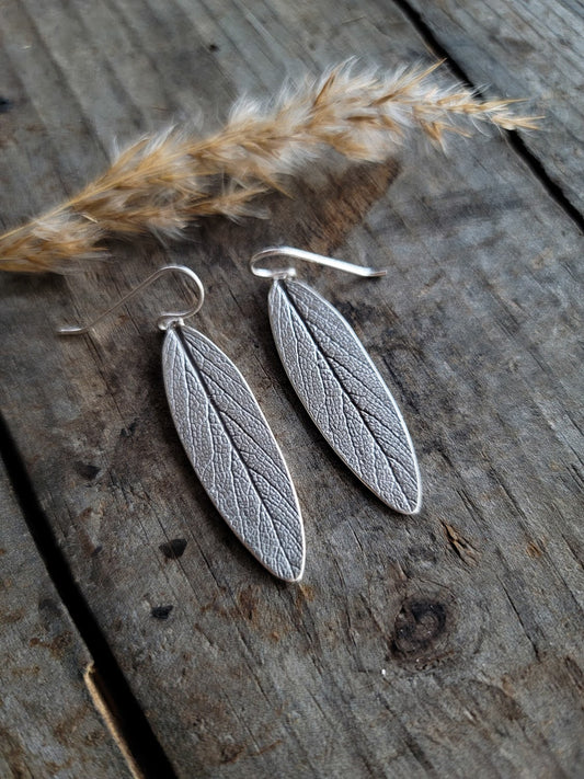 Sage Leaf Earrings