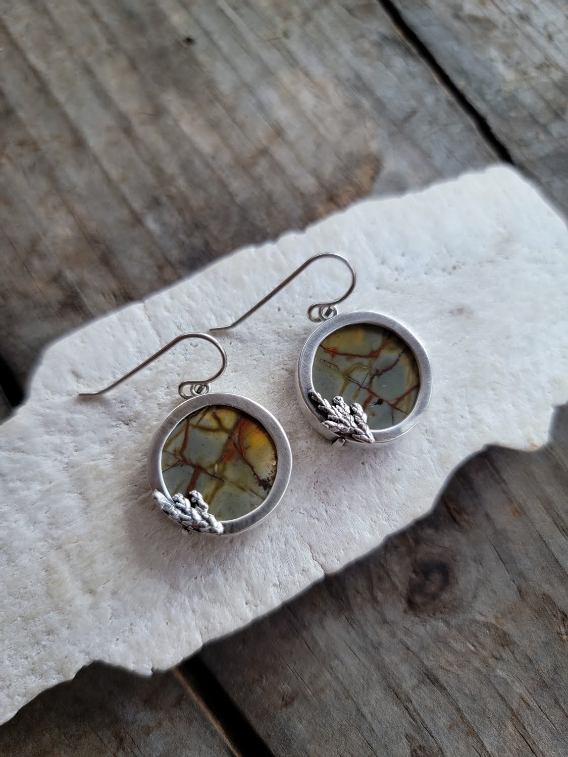 Red Creek Jasper Cedar Earrings