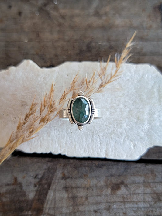 Moss Green Kyanite Ring 1