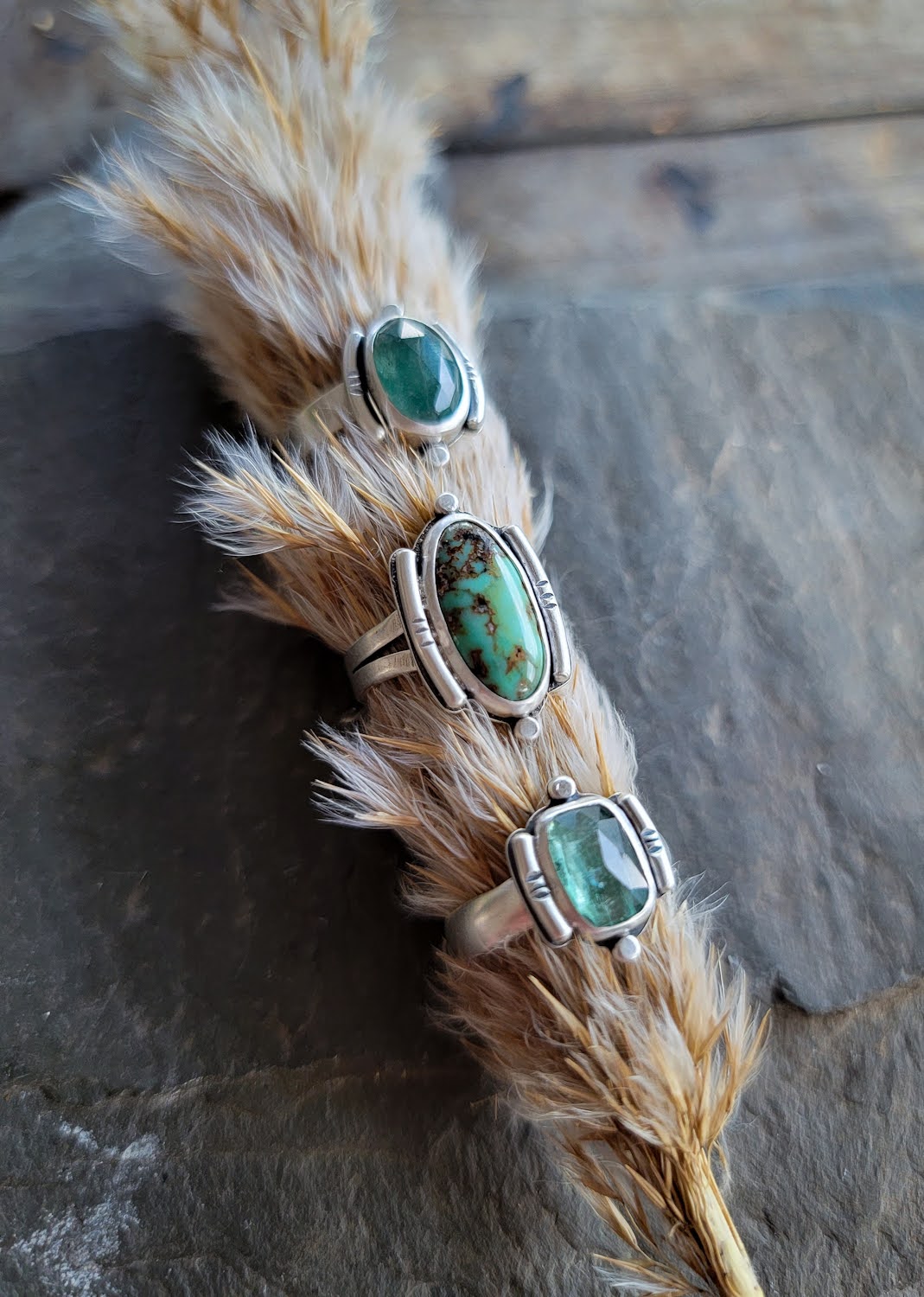 Moss Green Kyanite Ring 1