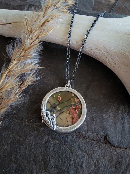 Red Creek Jasper Cedar Necklace