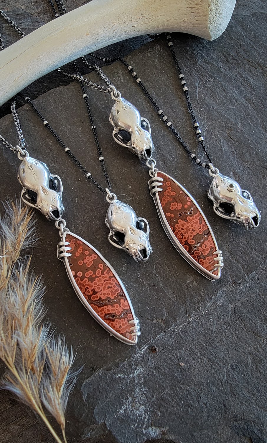 Bat Skull Necklace