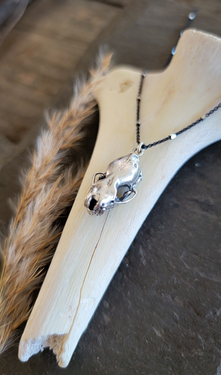 Bat Skull Necklace