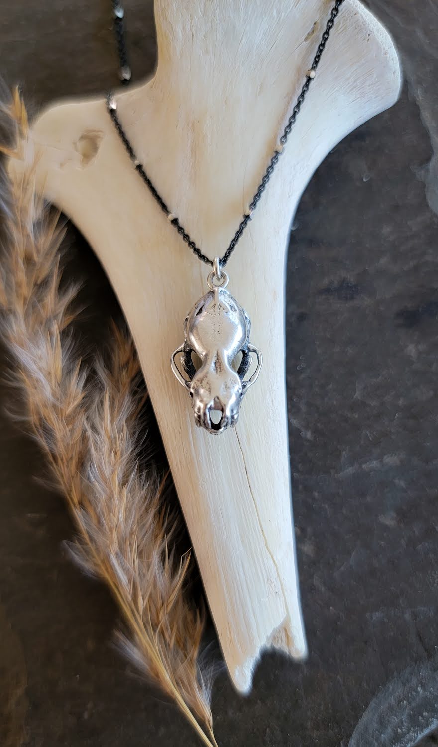 Bat Skull Necklace
