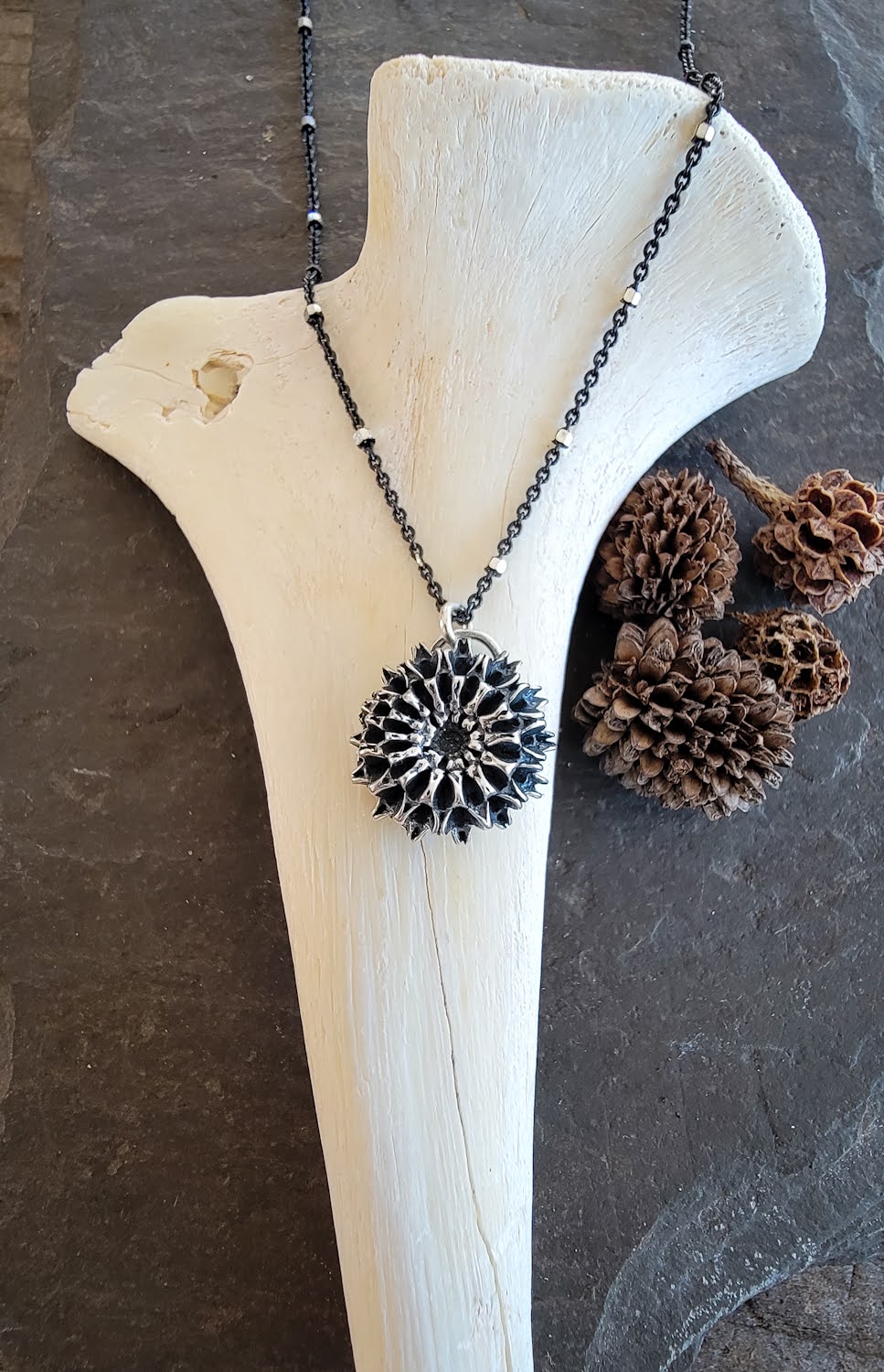 Iron Wood Pod Necklace