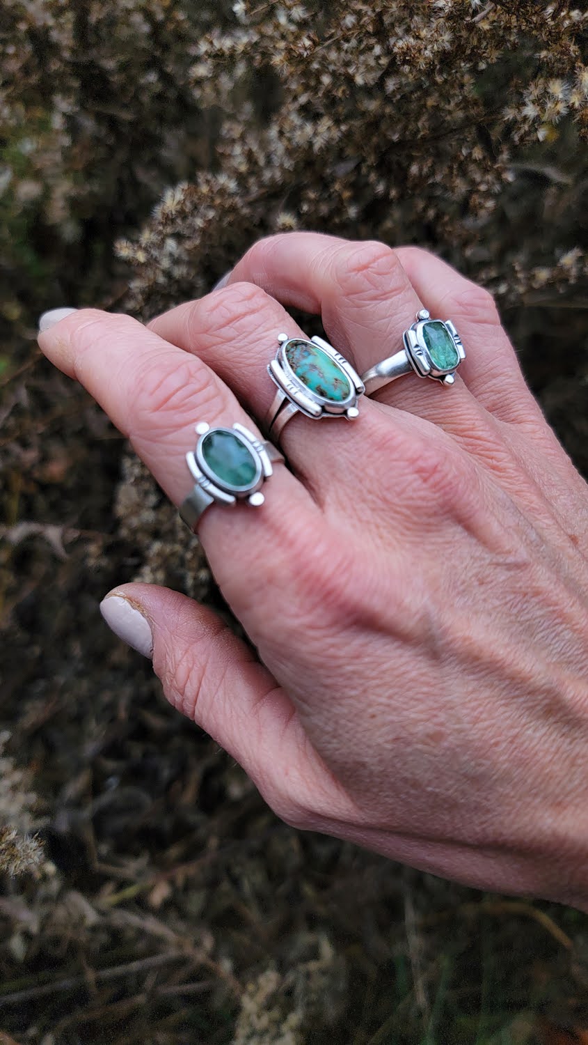 Moss Green Kyanite Ring 2