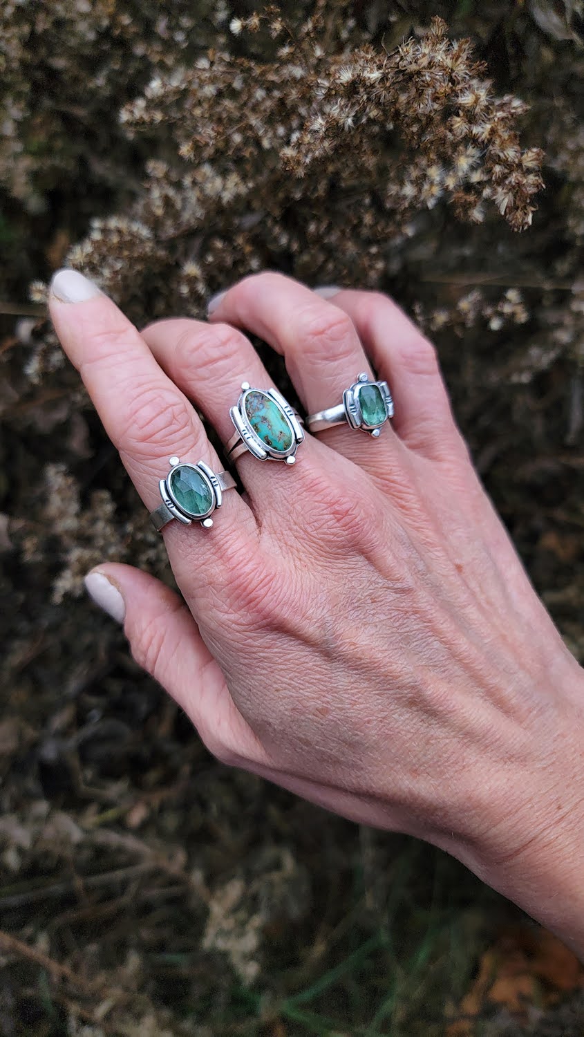Moss Green Kyanite Ring 1