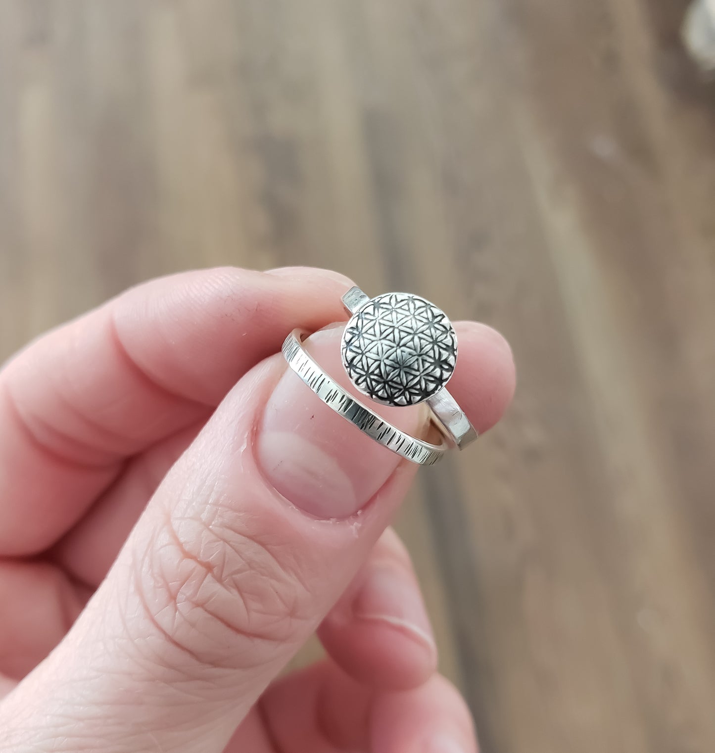 Flower of Life Ring- Custom Order Reserved for Allison