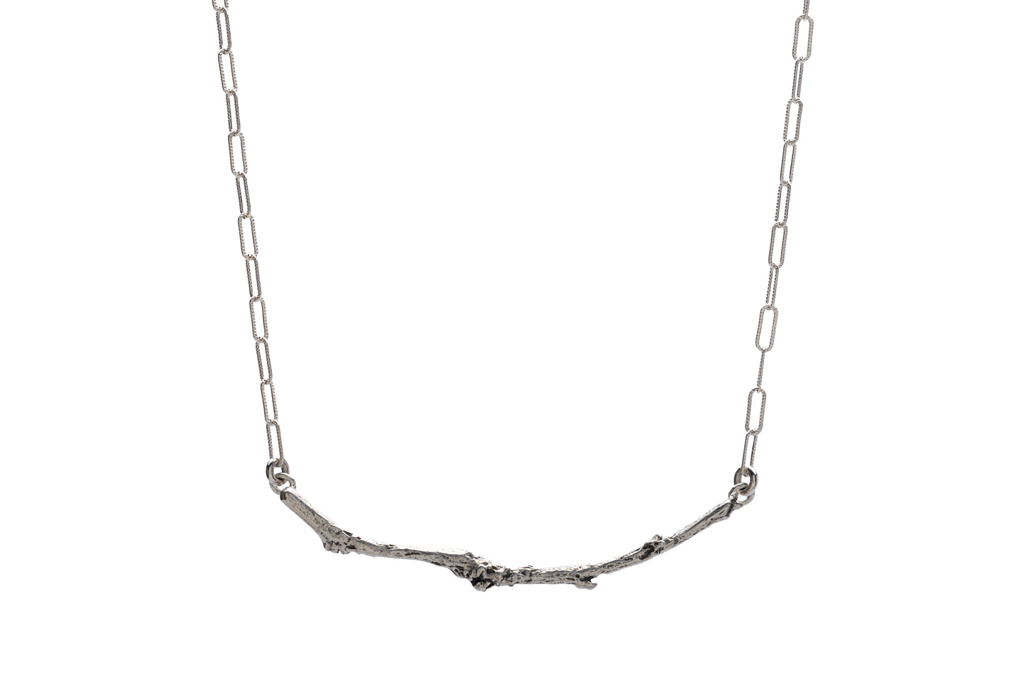 Branch Bar Necklace Sterling Silver or Bronze & 14k Gold Filled