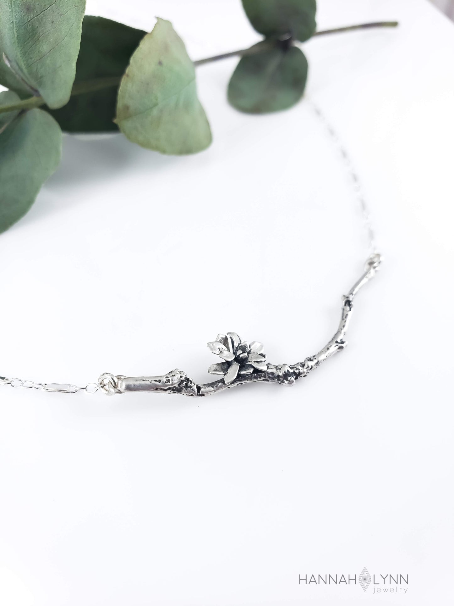 Cherry Blossom Bar Necklace