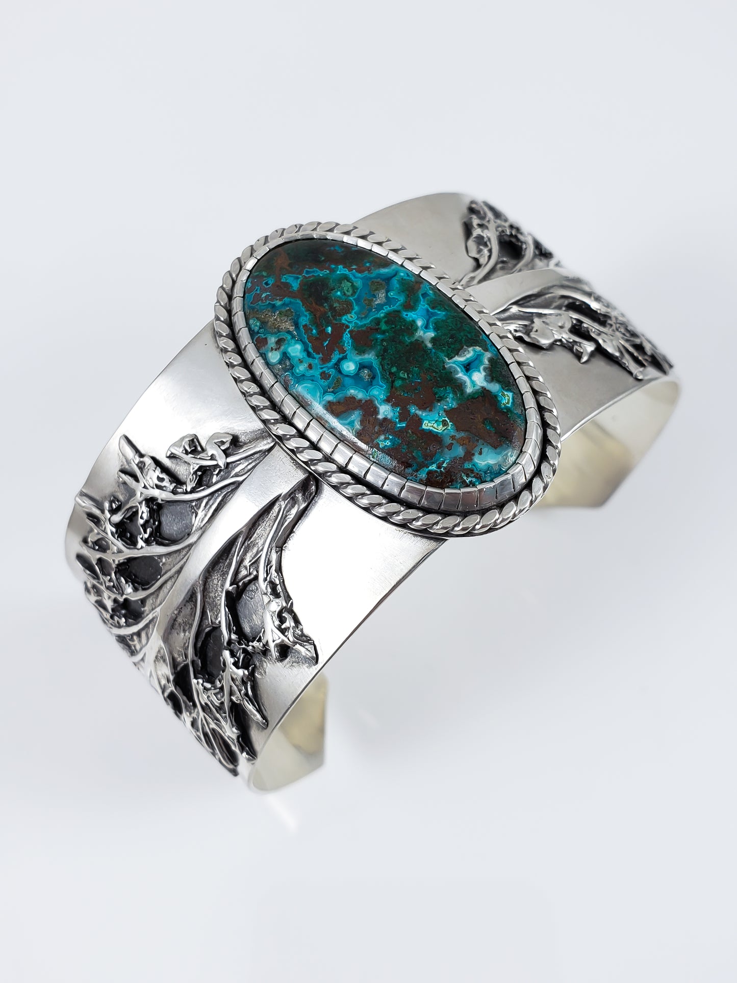 Chrysocolla Kale Cuff Bracelet