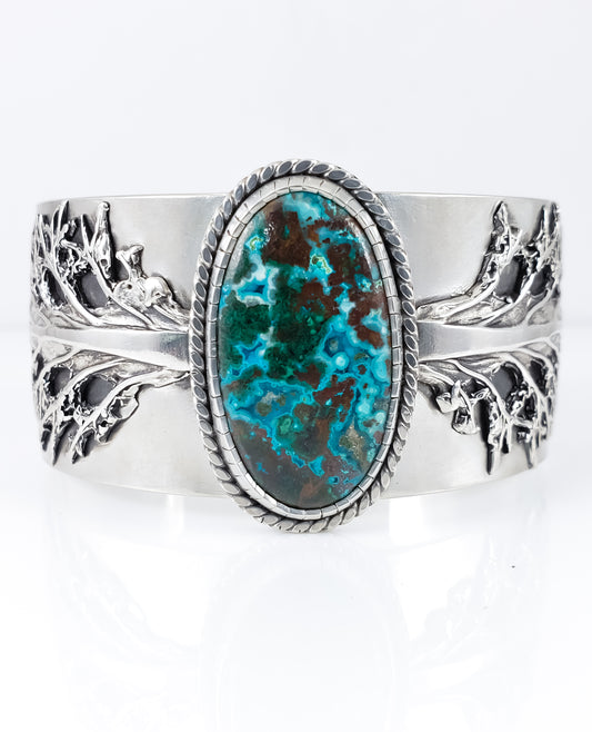 Chrysocolla Kale Cuff Bracelet