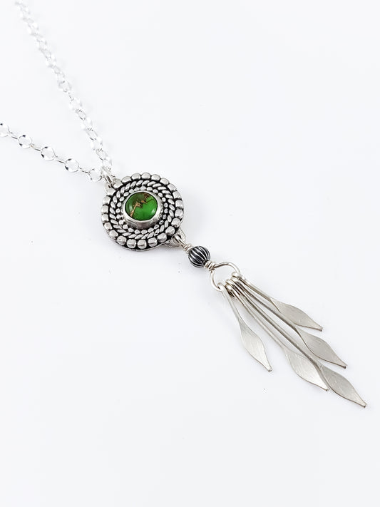 Copper Green Turquoise Necklace