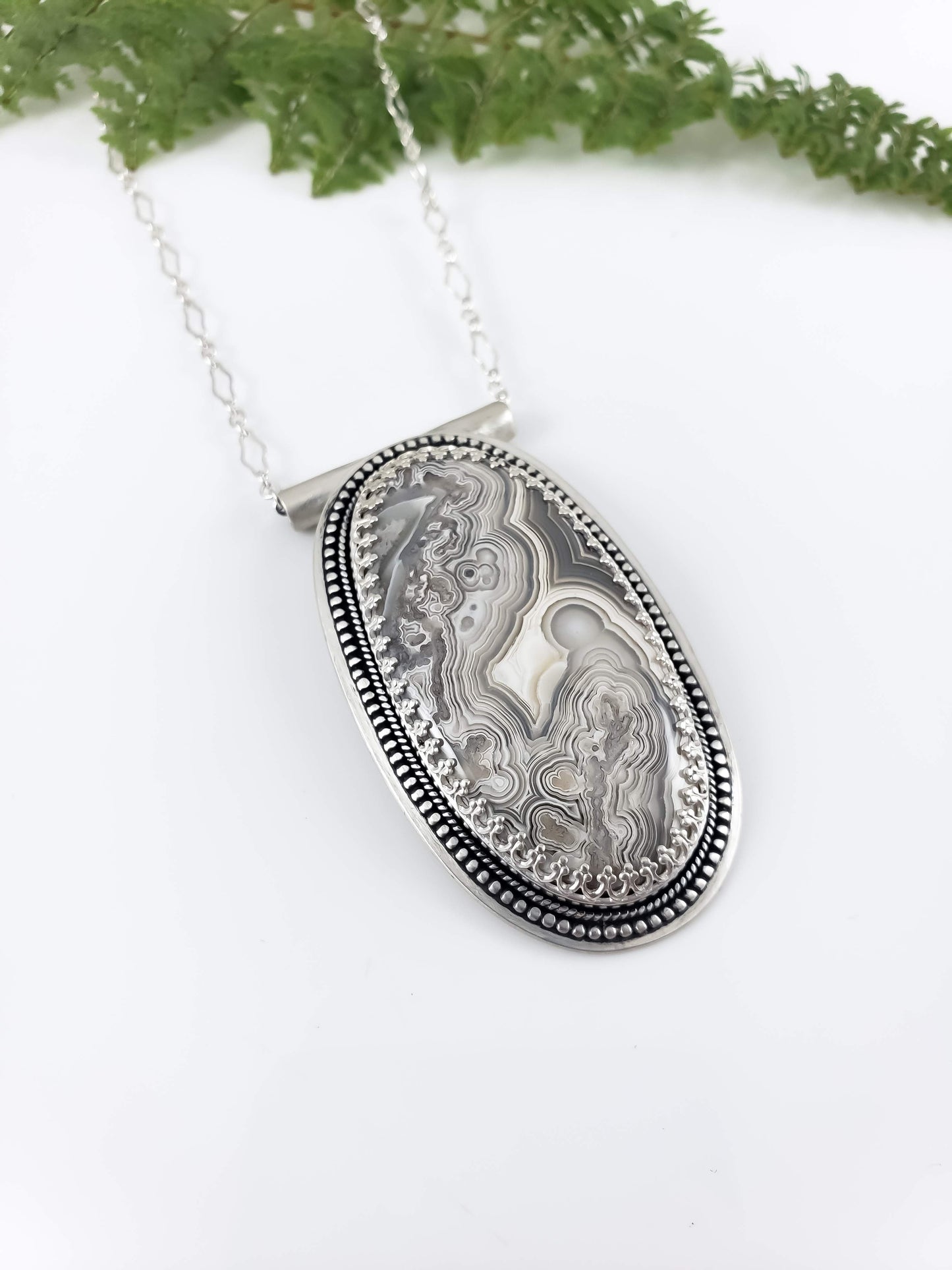 Crazy Lace Agate Statement Necklace