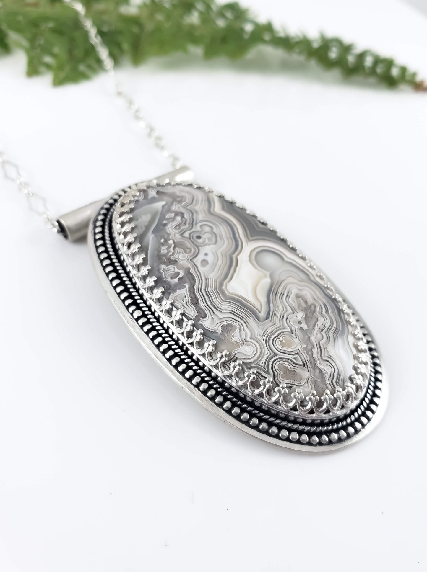 Crazy Lace Agate Statement Necklace