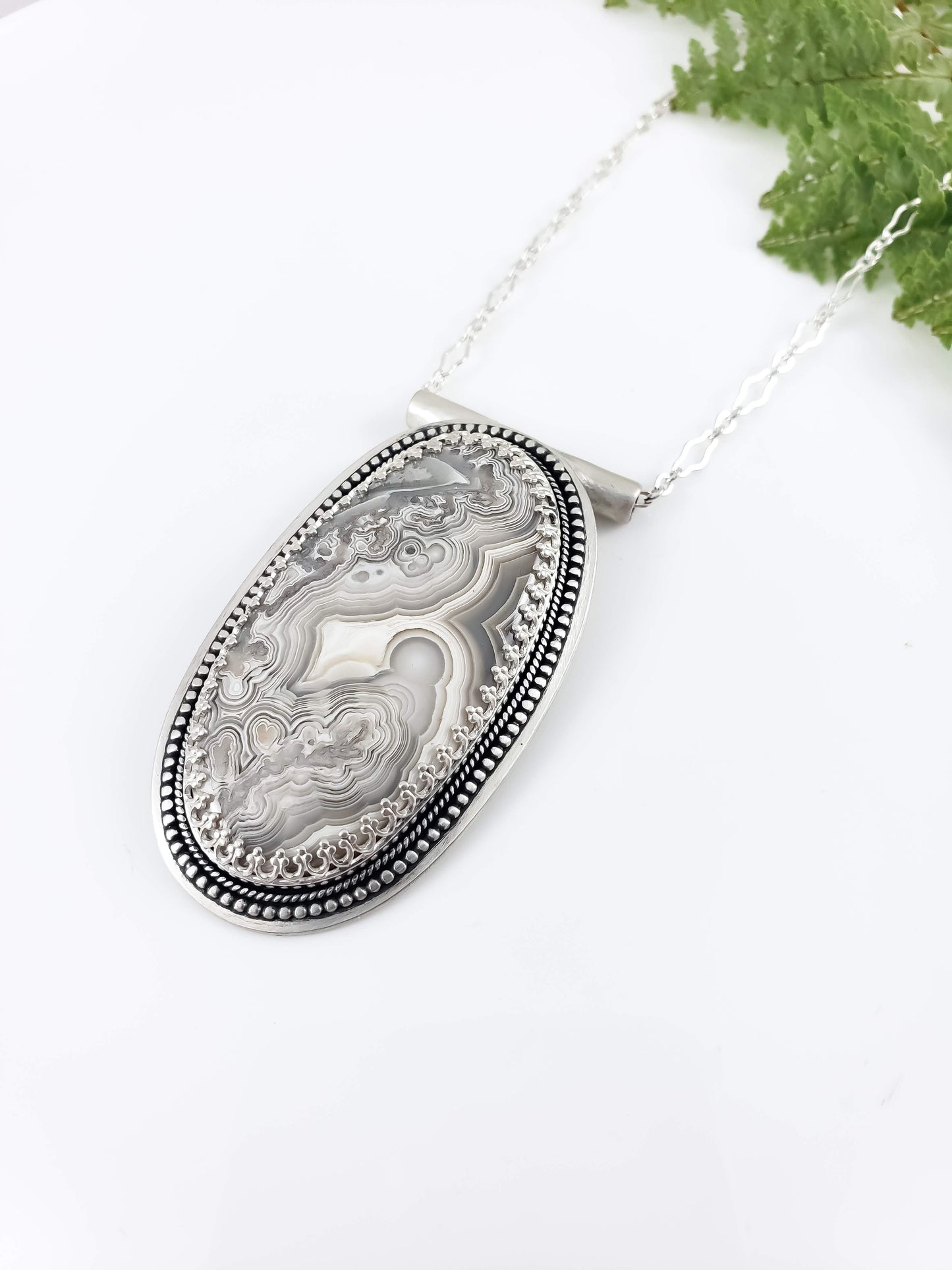 Crazy Lace Agate Statement Necklace