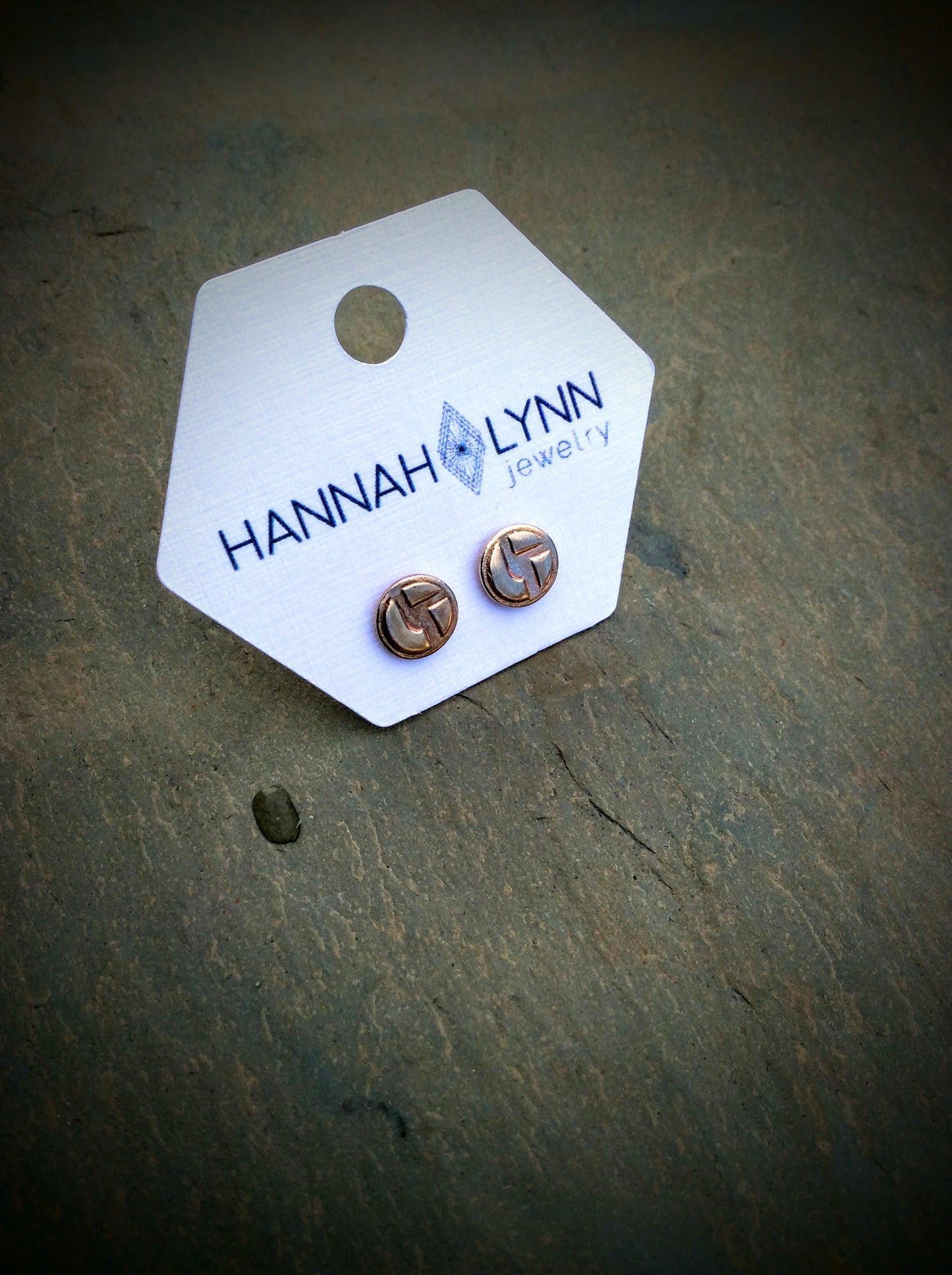 Disco Biscuits Circle Logo Stud Earrings