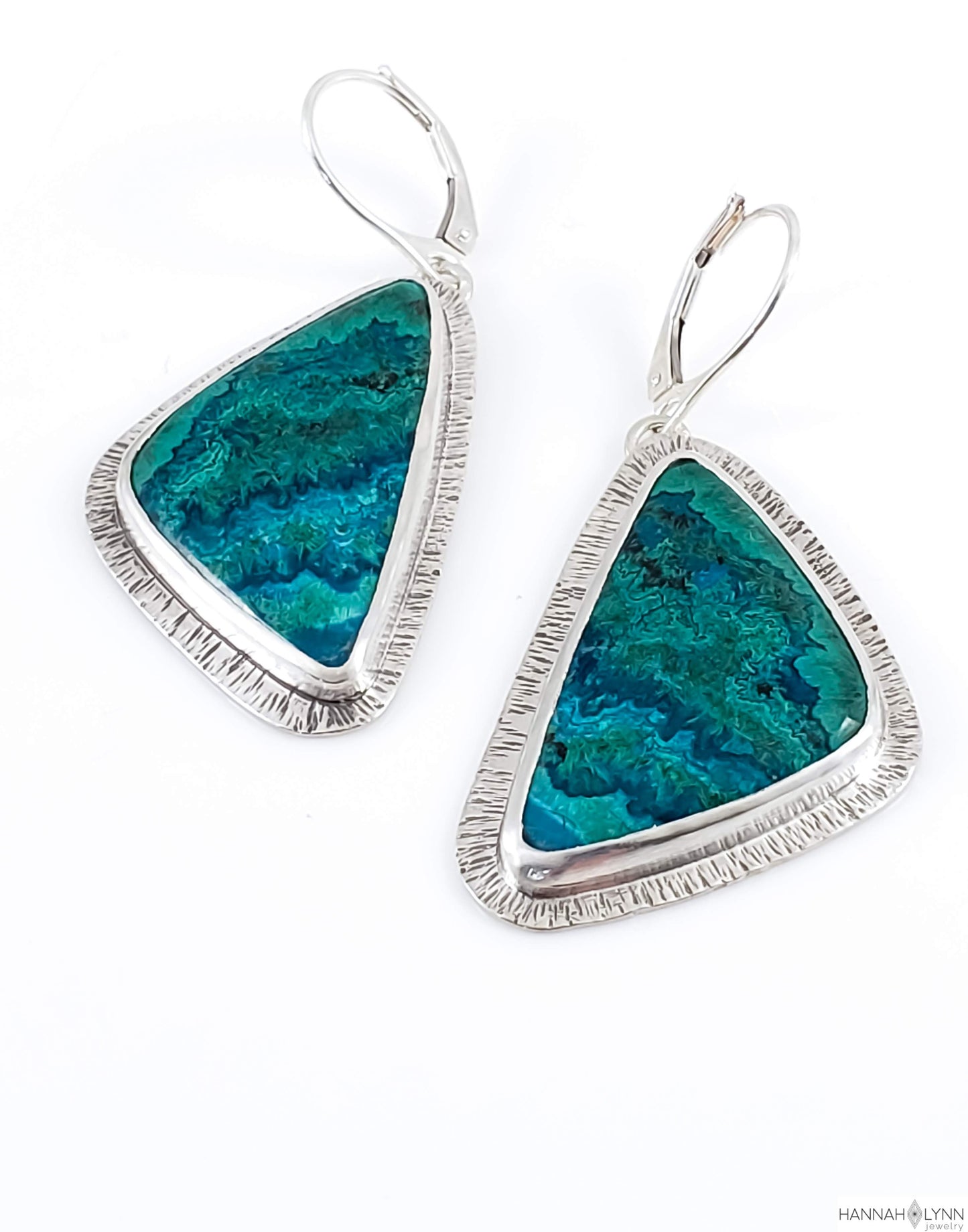 Chrysocolla & Malachite Earrings - Custom Order Reserved