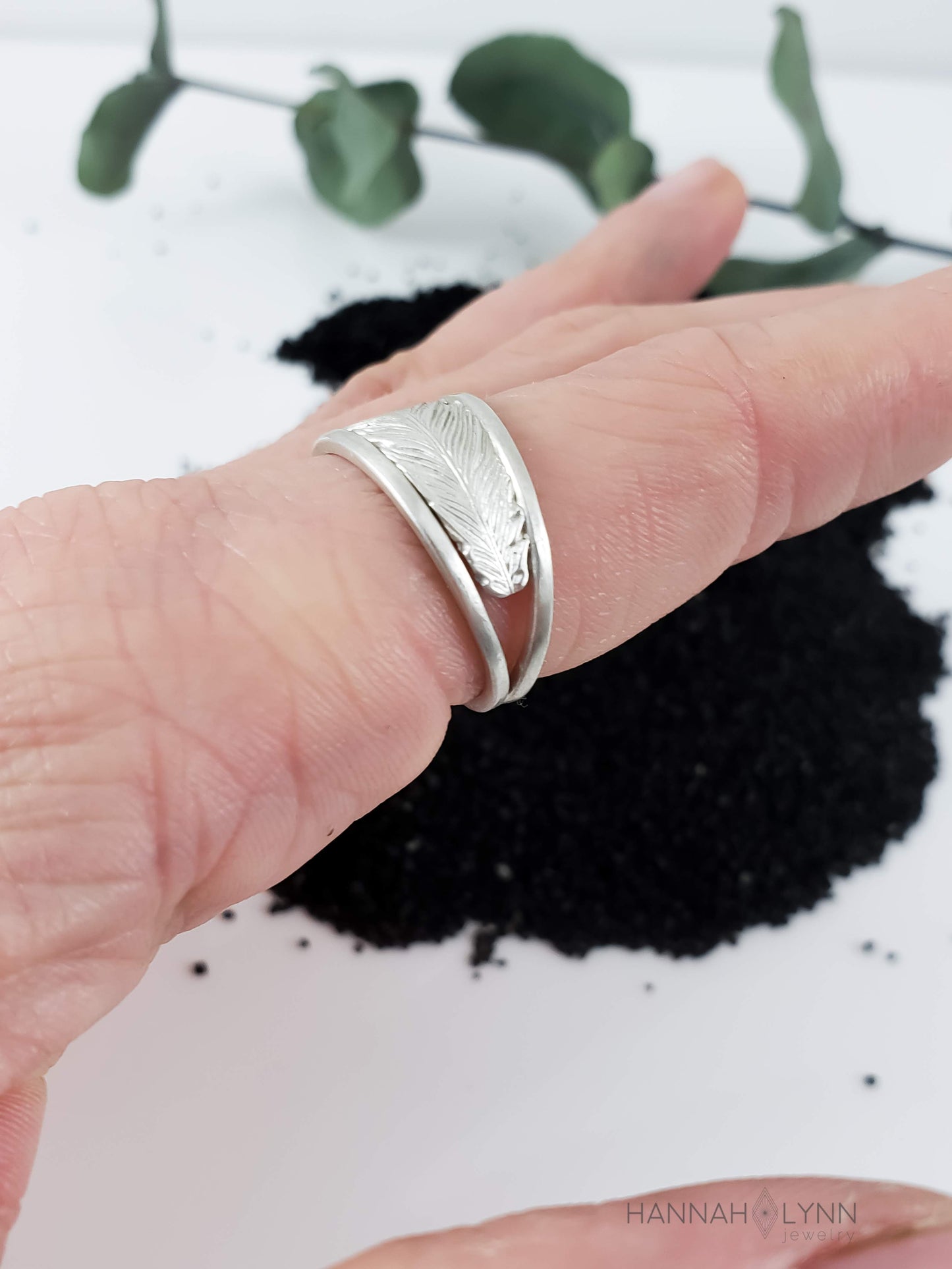 Feather Band Ring