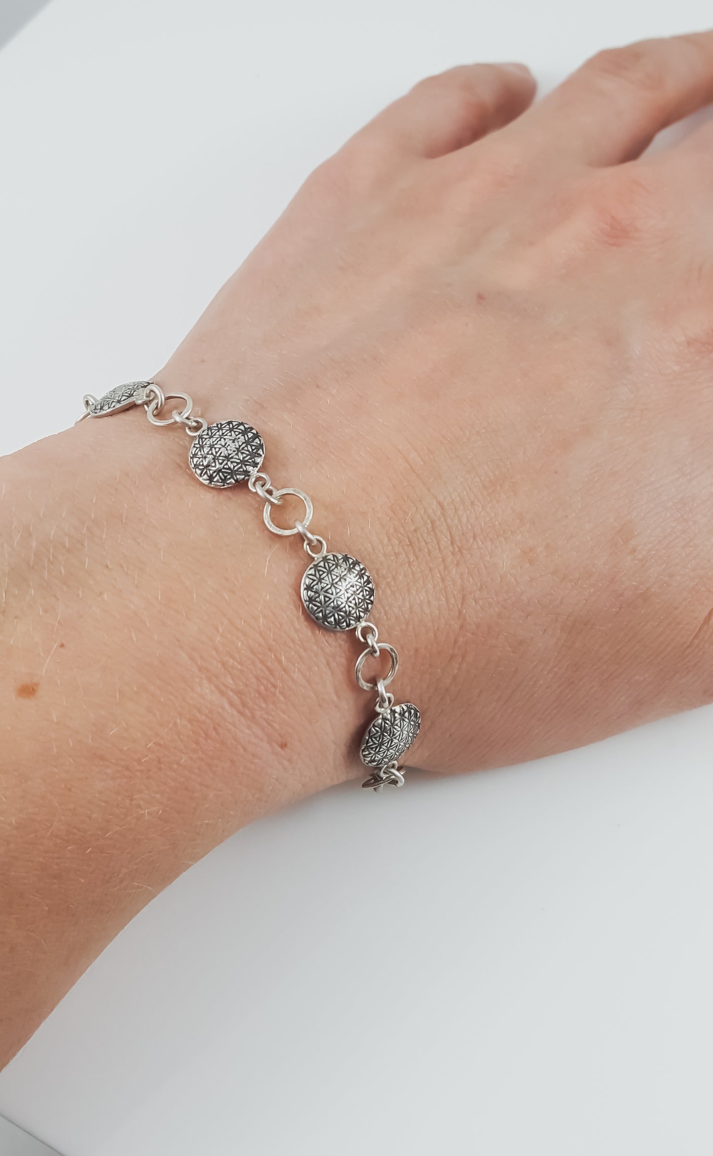 Flower of Life Coin Bracelet