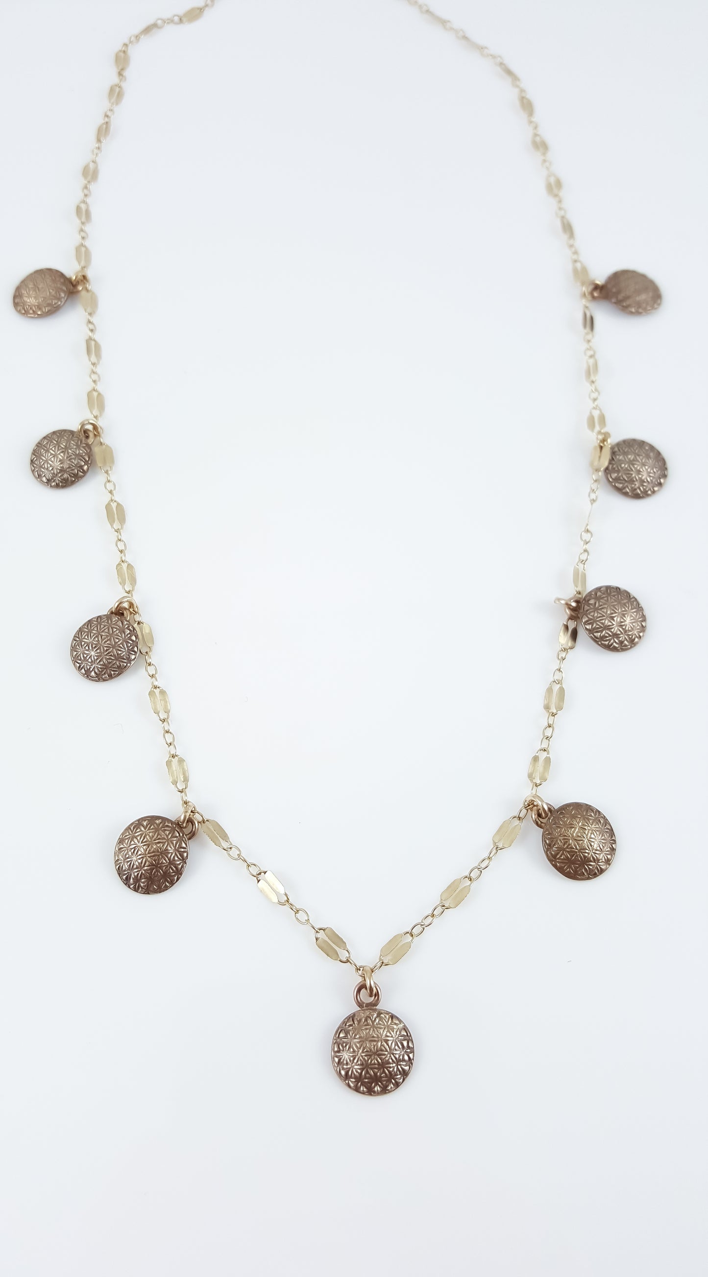 Flower of Life Coin Necklace