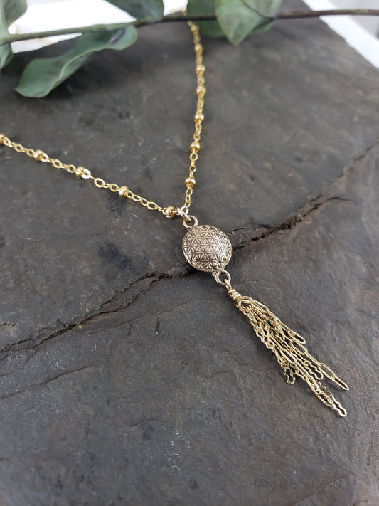 Flower of Life Tassel Necklace