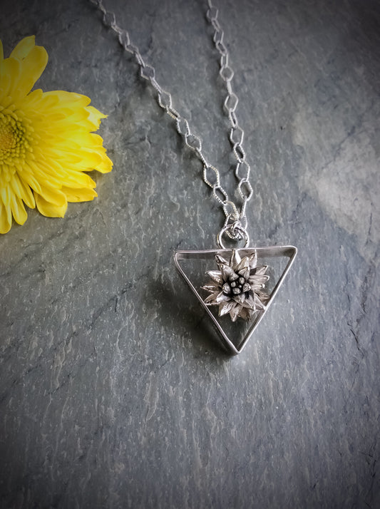 Geometric Potted Succulent Necklace
