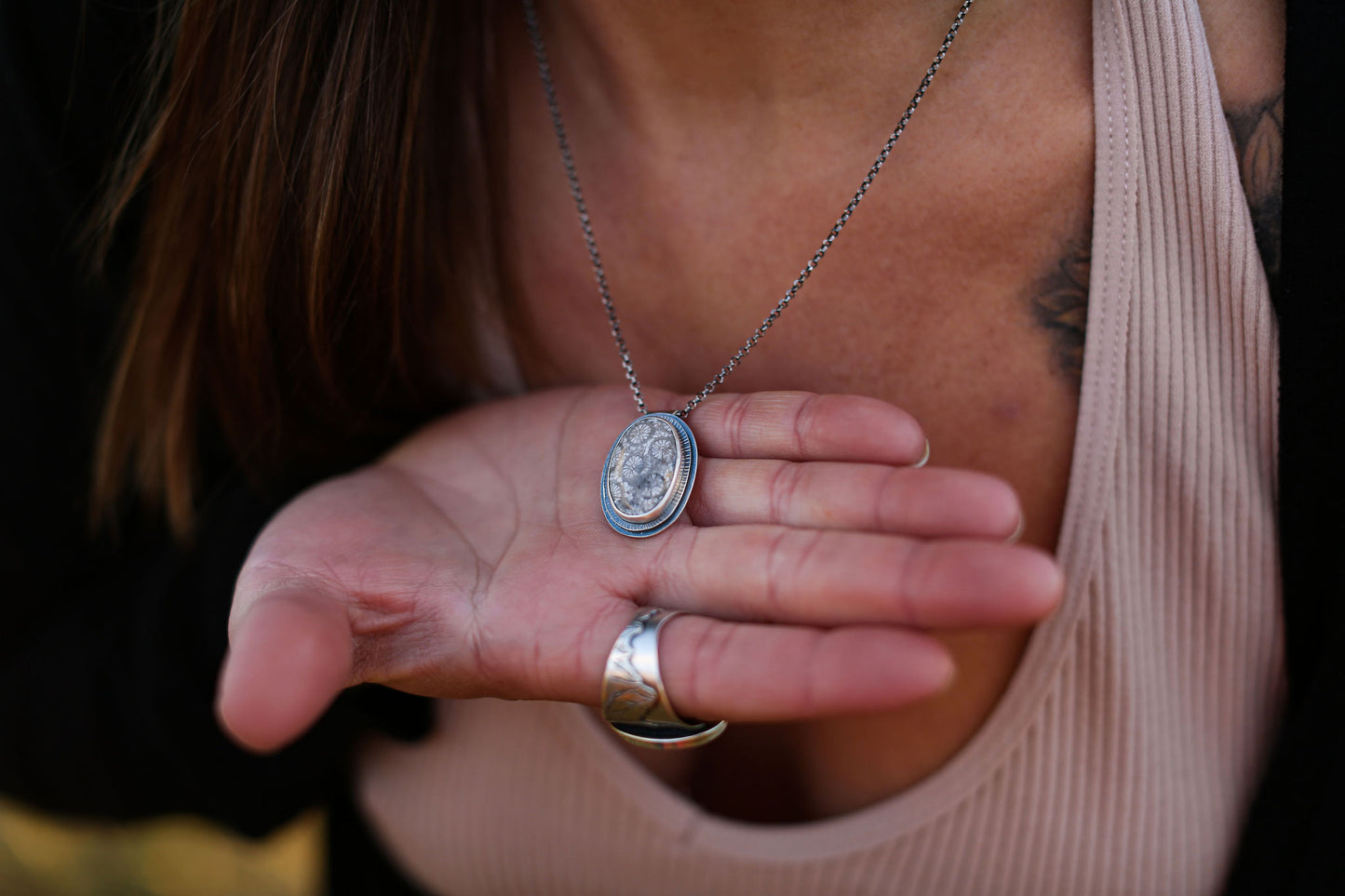 Fossilized Coral Necklace