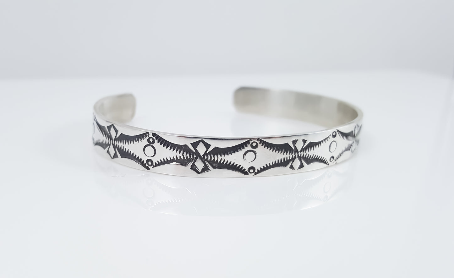 Hand Stamped Southwestern Cuff Bracelet