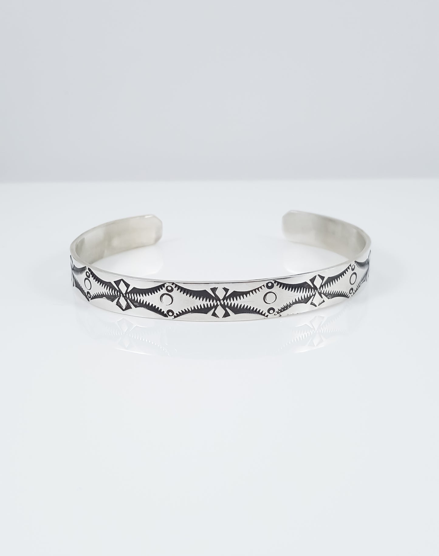 Hand Stamped Southwestern Cuff Bracelet