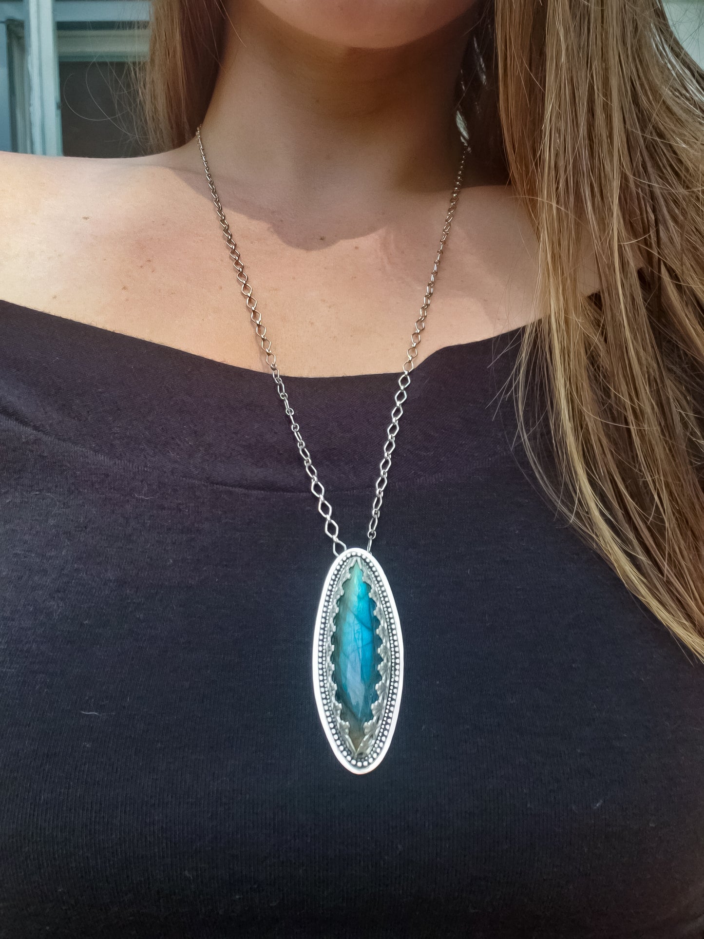 Labradorite Statement Necklace
