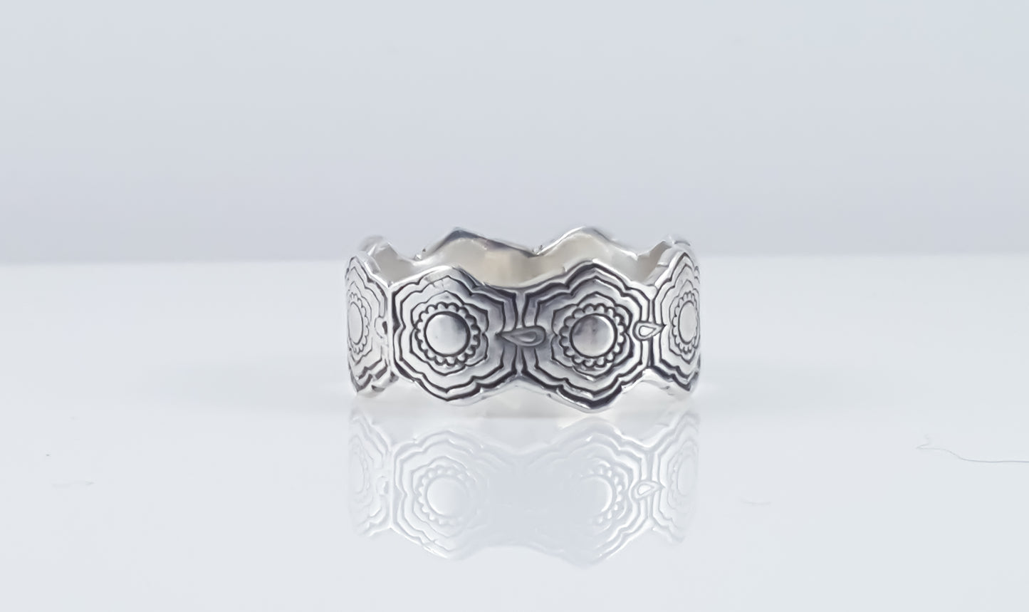 Lotus Flower Band Ring
