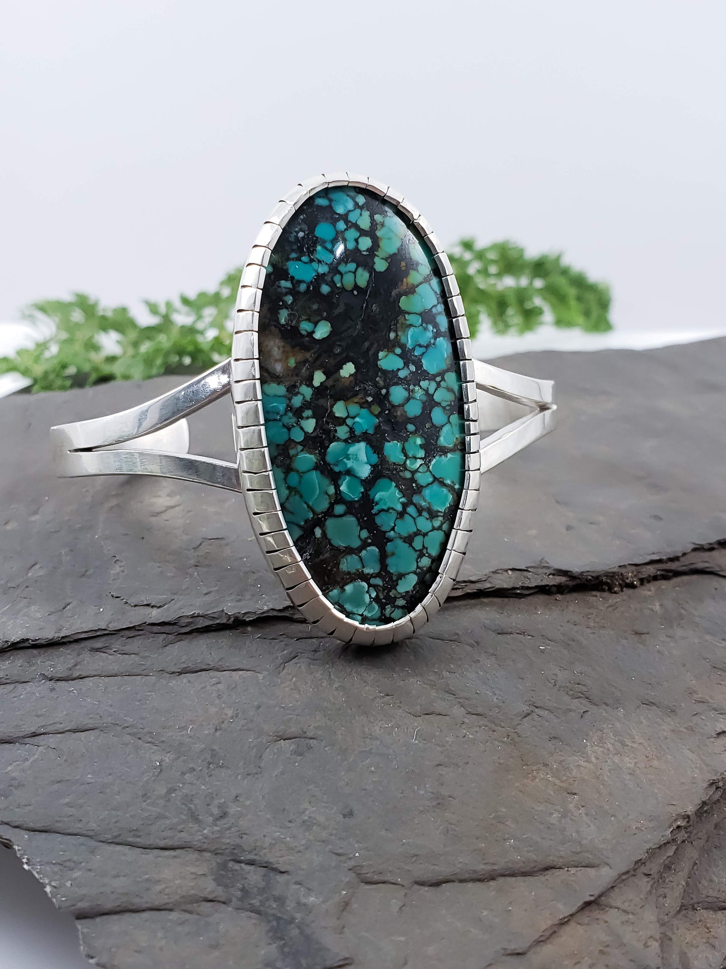 New Lander Turquoise Statement Cuff Bracelet