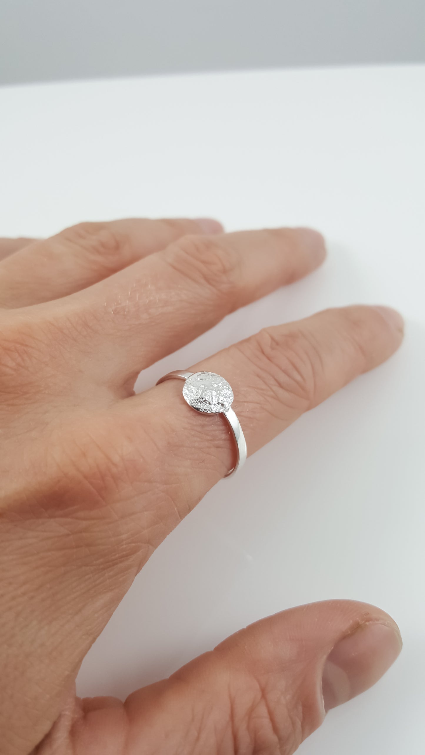 Custom Order Reserved for Holly // Sterling Silver Moon Ring
