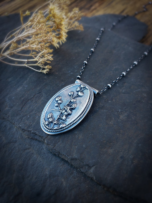 Botanical Picture Frame Necklace - Style 1