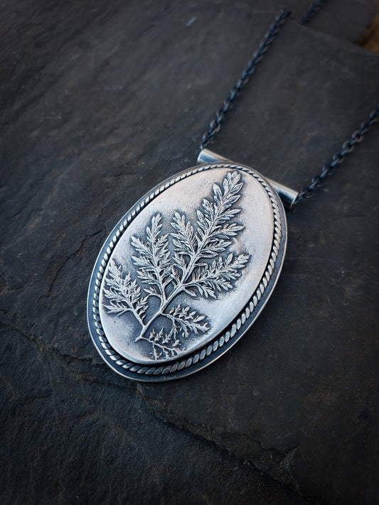 Botanical Picture Frame Necklace - Style 4