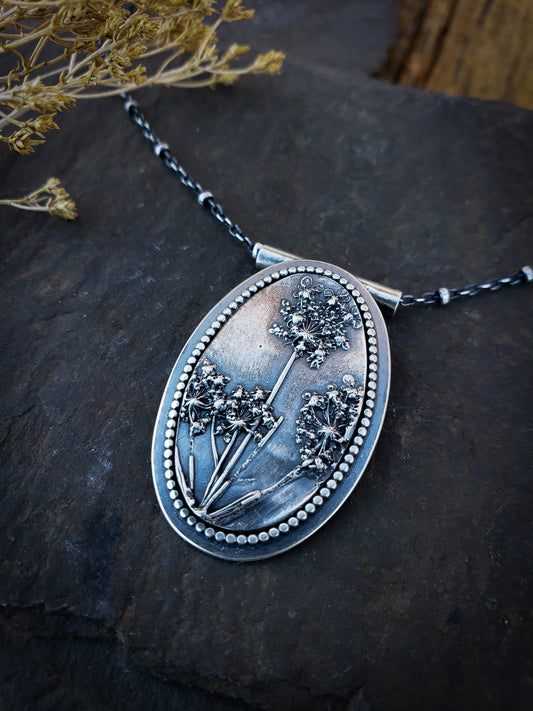 Botanical Picture Frame Necklace- Style 3