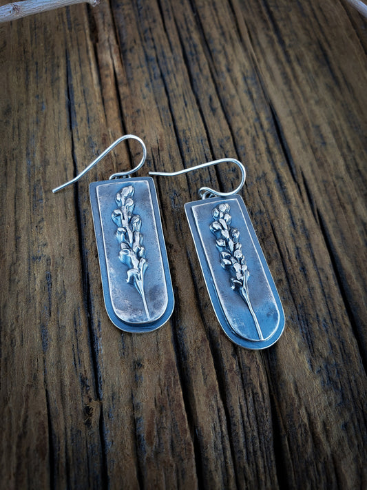 Botanical Earrings - Rounded Rectangle