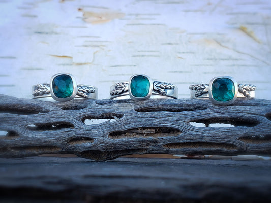 Green Tourmaline Juniper Ring