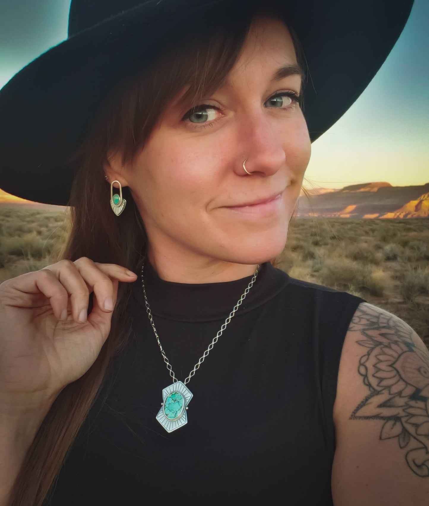 Art Deco Turquoise Necklace