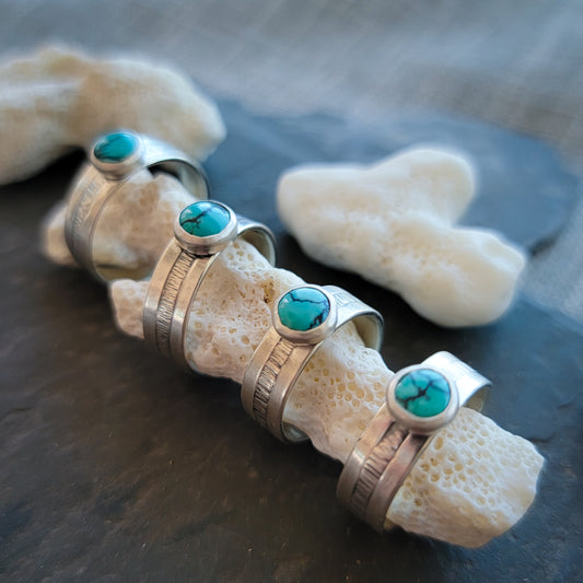 Triple Band Turquoise Ring