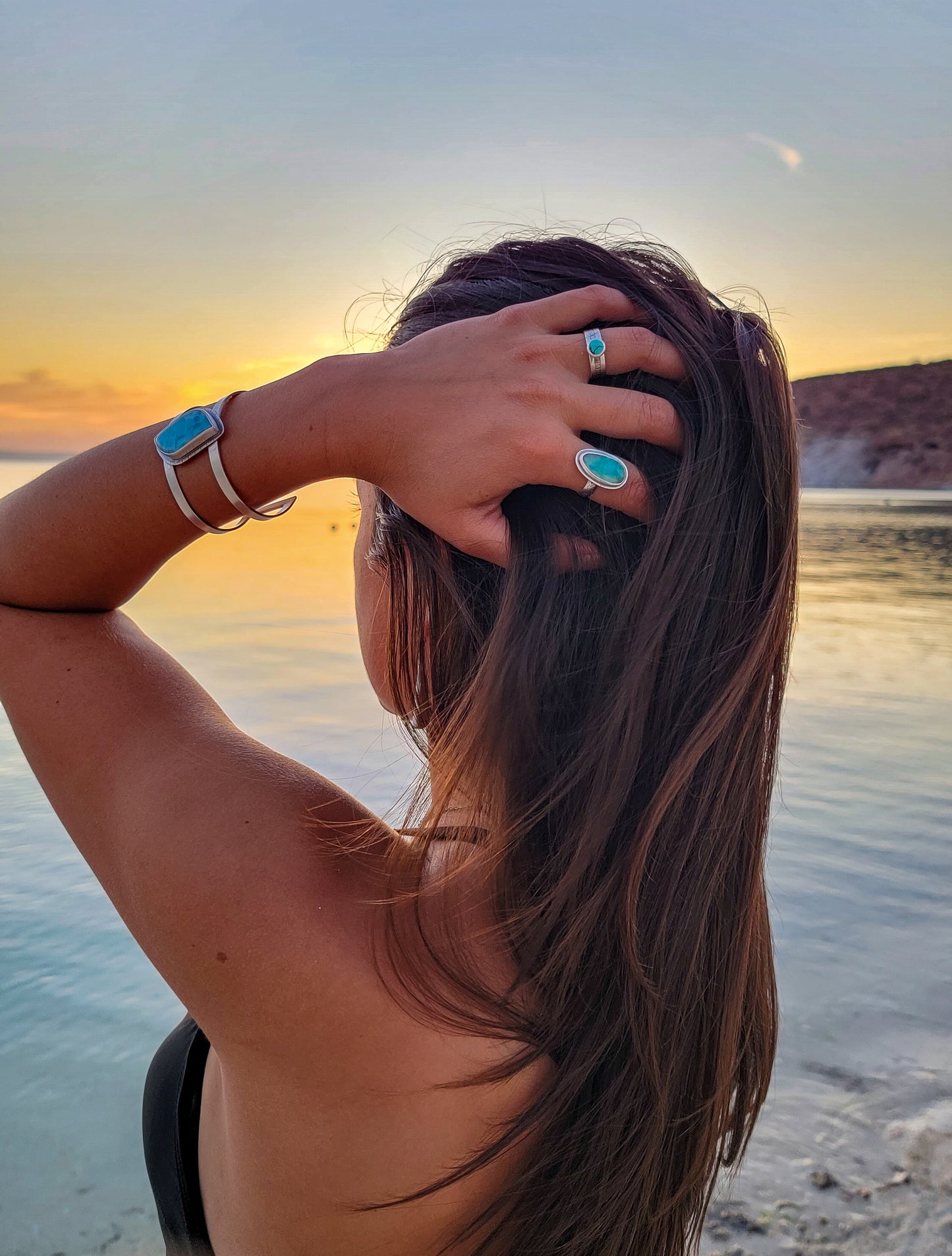 Larimar Cuff Bracelet