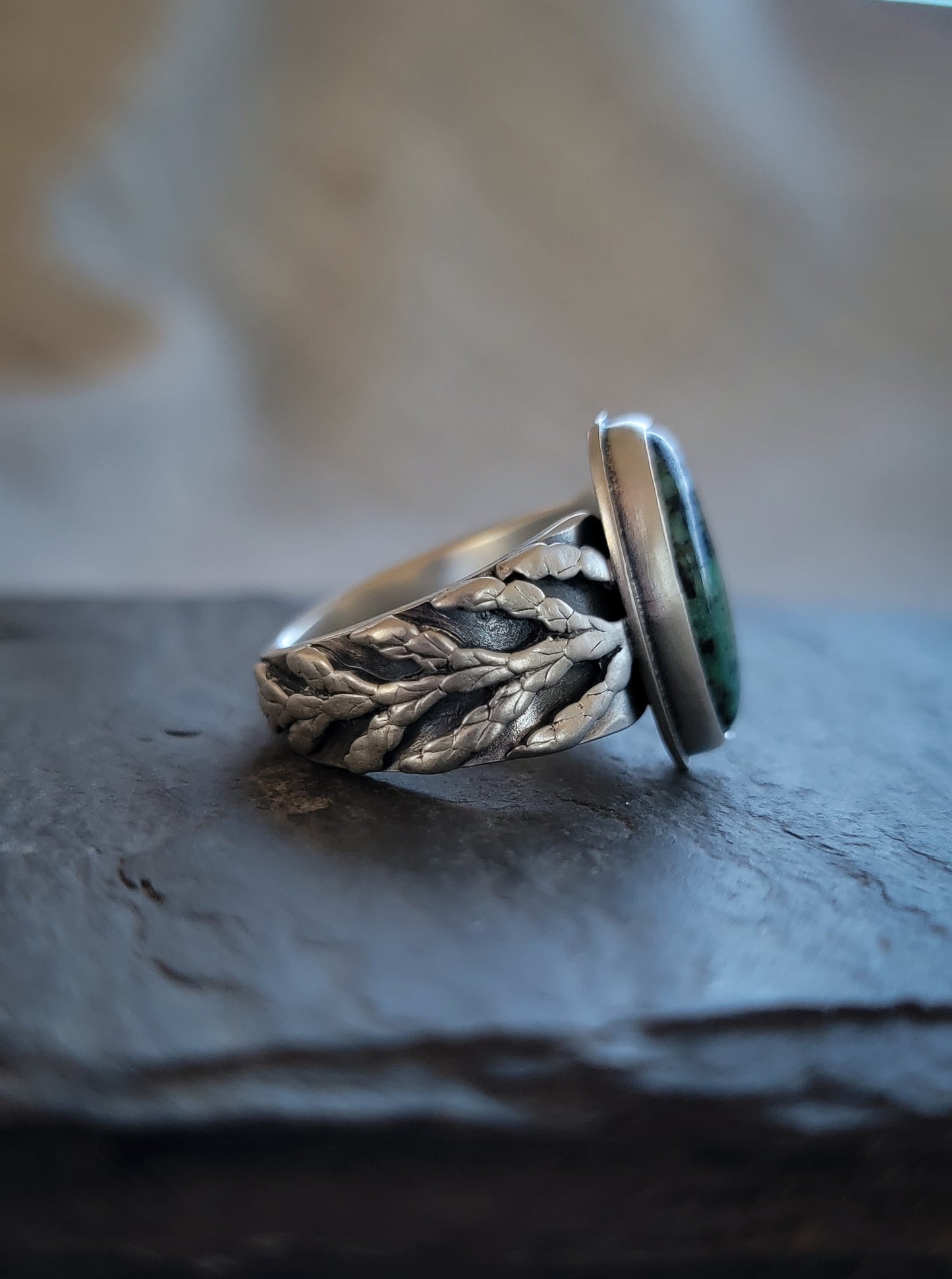 New Lander Turquoise Cedar Ring