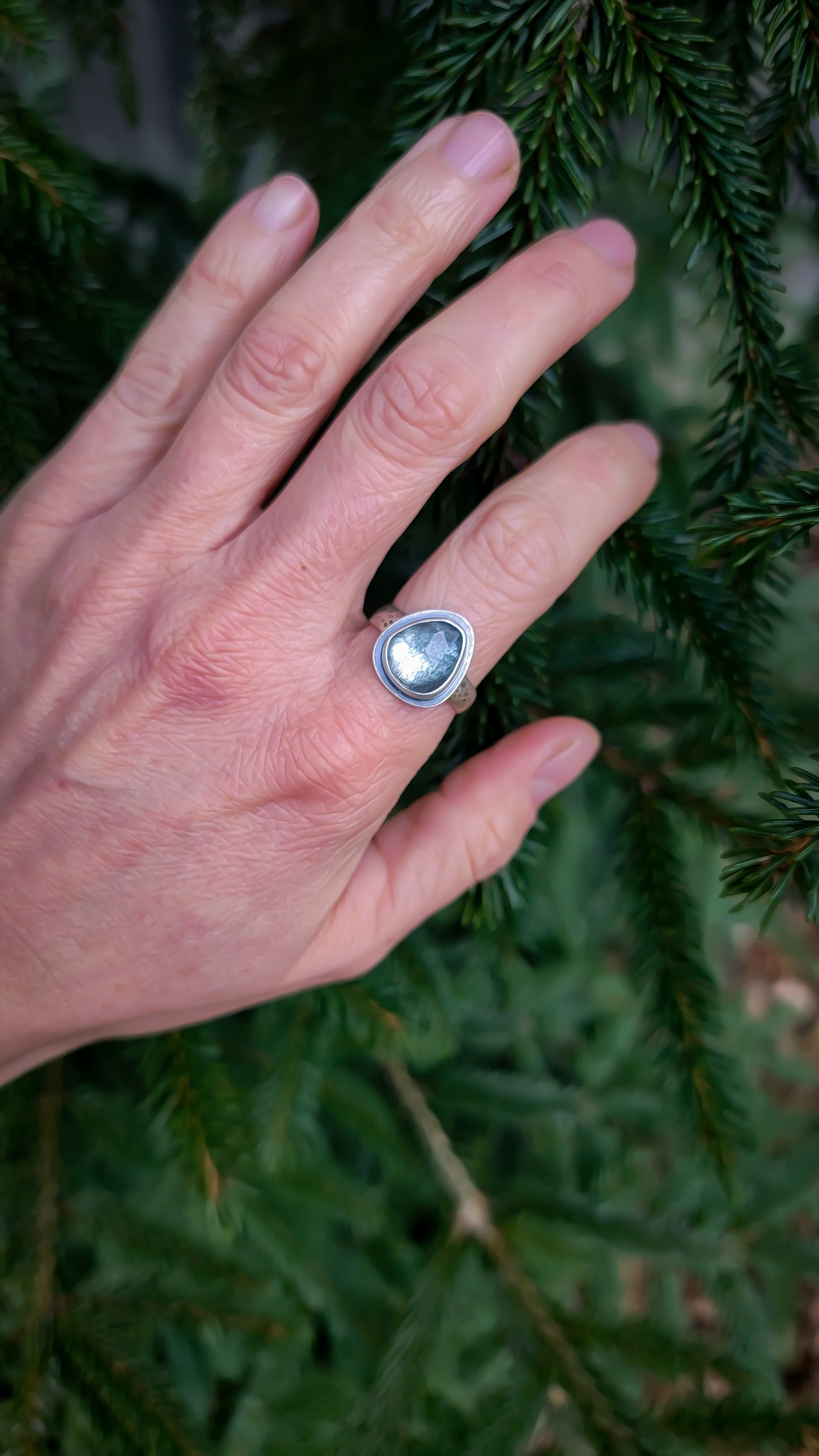 Mossy Aqua Ring