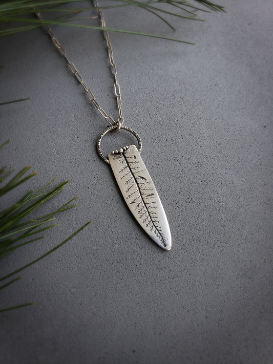 Pressed Fern Necklace