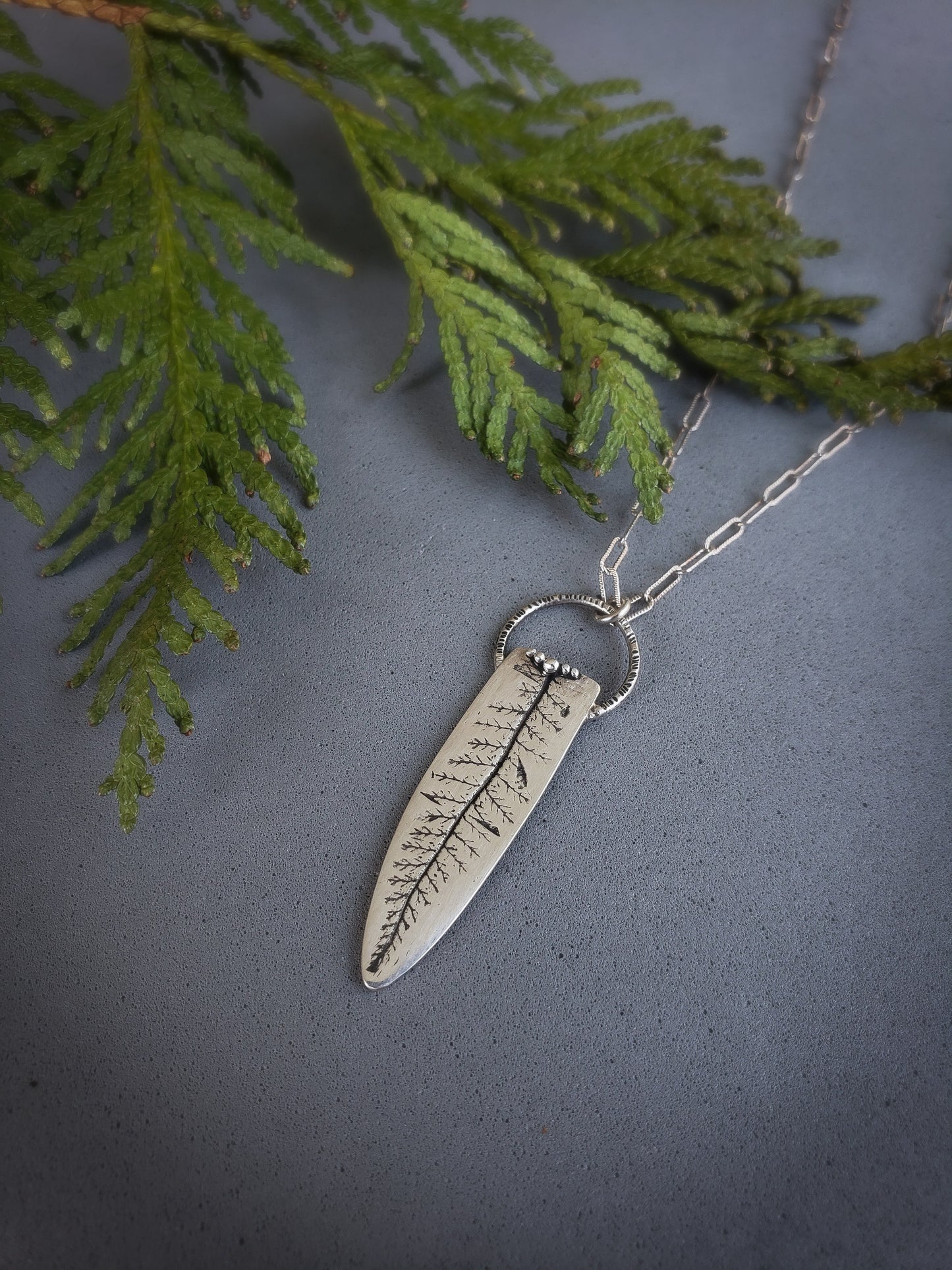 Pressed Fern Necklace