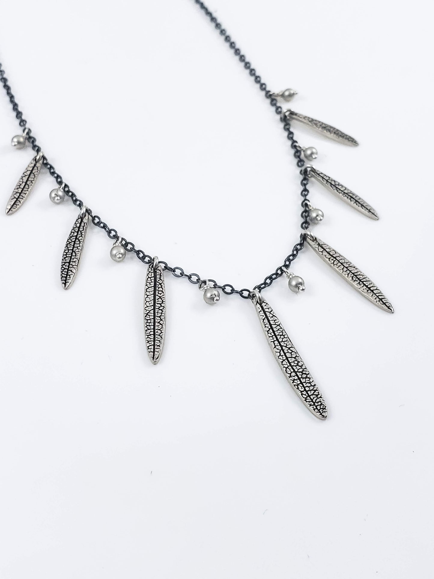 Rosemary Leaf Bib Necklace
