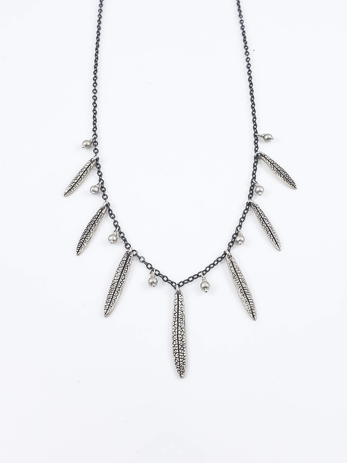 Rosemary Leaf Bib Necklace