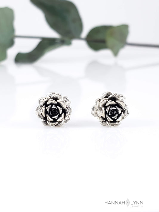 Succulent Bud Stud Earrings